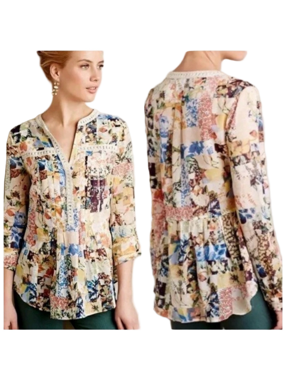 🐕‍🦺Maeve Anthropologie  size 6 GUC Multi-Color print